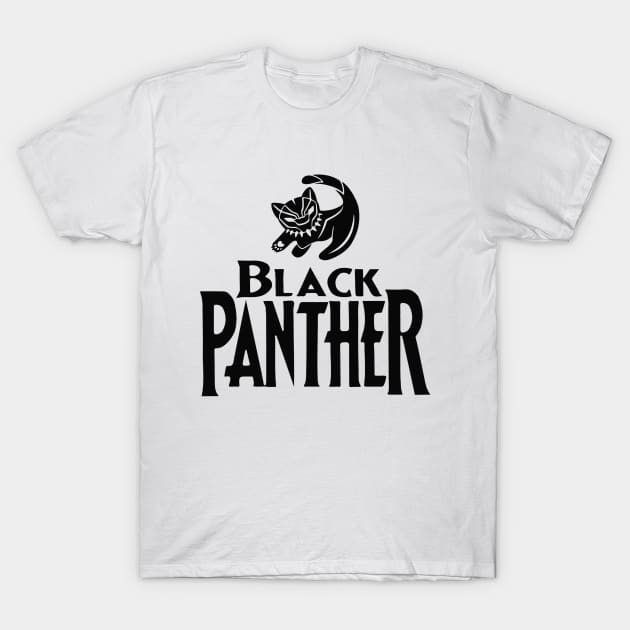 Black Panther , Black Version T-Shirt by noviyani